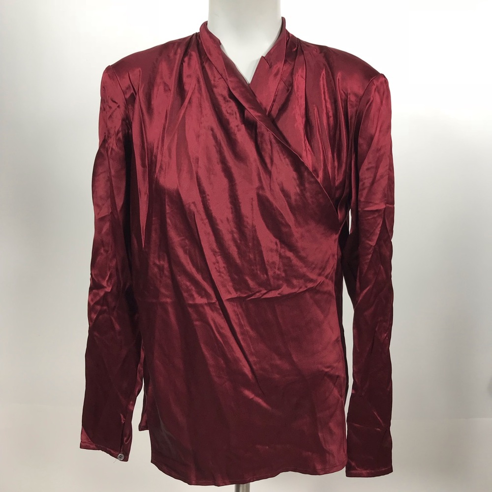 Ralph Lauren Burgundy Blouse